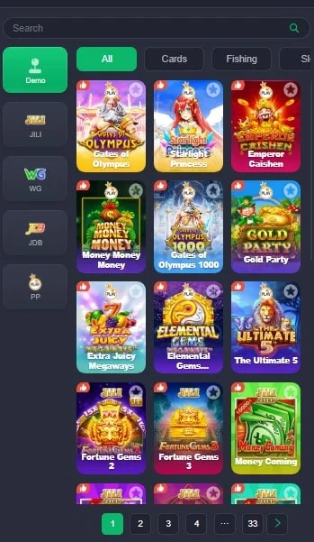 Multiple games in Z777 Game