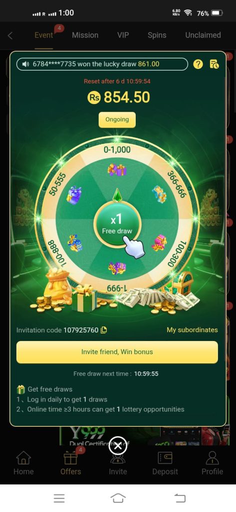 P666 Game Bonus