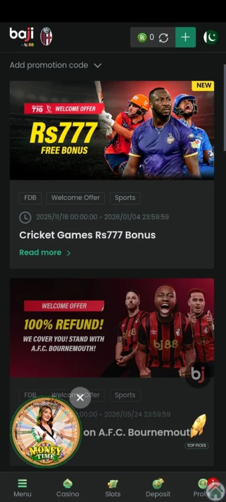 Baji App Live Matches Betting