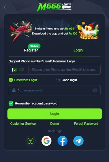 How to Login on M666 Game