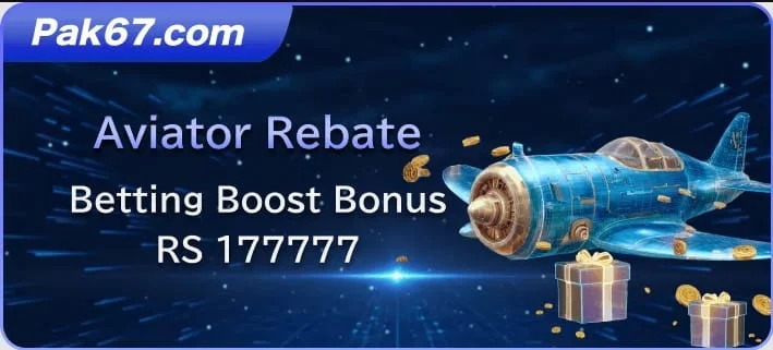 Aviator Rebate on Pak67 Game