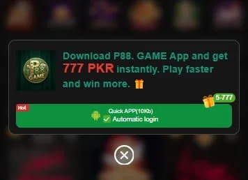 Download App Bonus on P88 Game