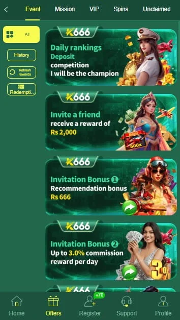 Features of K666 Game