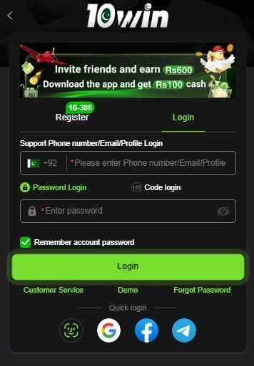 How to Login Account on 10Win Game