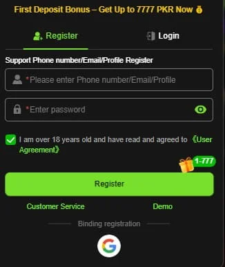 How to Register on 5R Game
