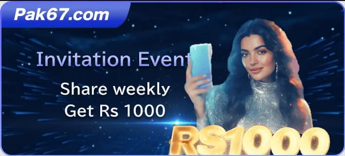 Invitation Bonus on Pak67 Game