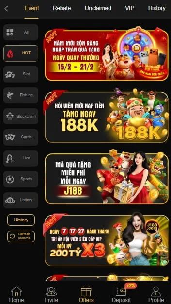 J188 Game Features Screenshot