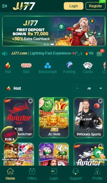 JJ77 Game Download Homepage