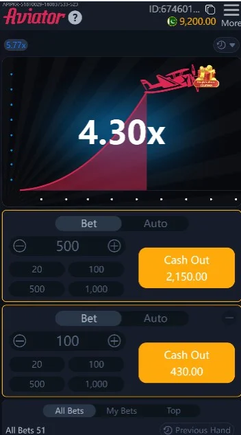 PLay Aviator to earn real money in K55 Game