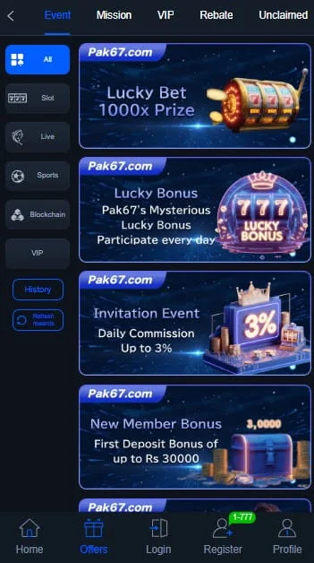 Pak67 Real earning App Features