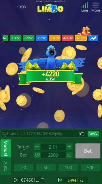 Play Limbo for big win in K55 Game