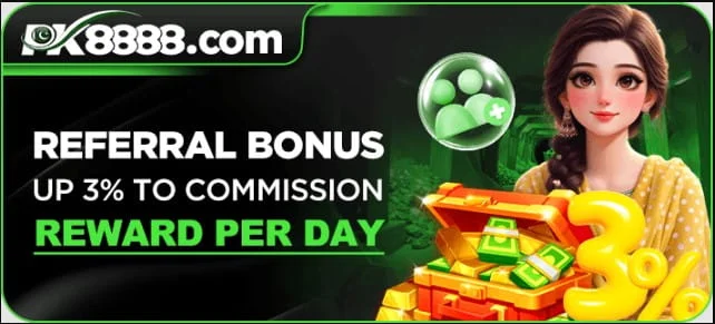 Refferral Commission on PK8888 Game