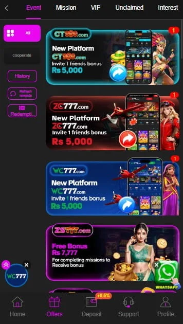 ZS777 Game Brand Partnership Apps