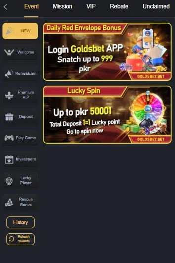 Features of GoldsBet Game